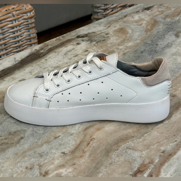 Women’s MUSSE & CLOUD Margot white leather sneakers- Size 10 - Picture 8 of 10